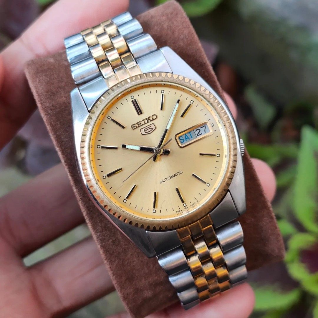 Seiko5 Automatic 7009 3110 Datejust President mirip Rolex Fesyen