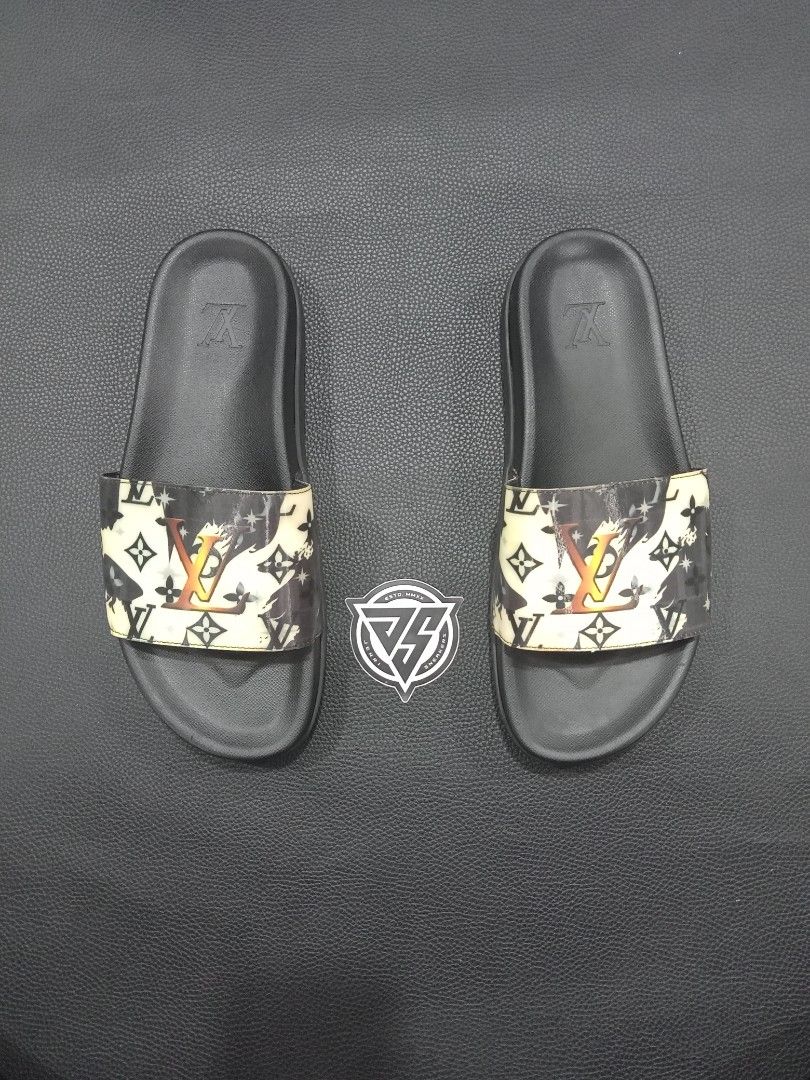 Louis Vuitton Miami Mules, Fesyen Pria, Sepatu , Sandal di Carousell