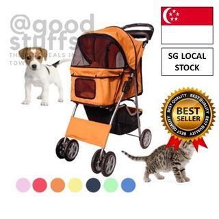 Dog Strollers with Cup Holder Dog Pram Stroller Pushchairs for Small Dogs  Luxury Oxford