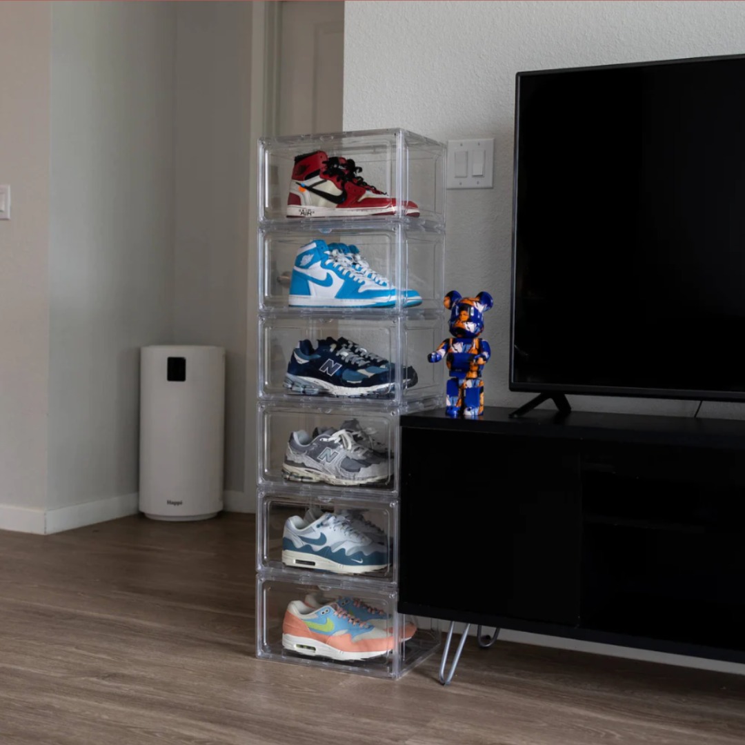 Shoe Display Boxes (Clear), Furniture & Home Living, Home Improvement