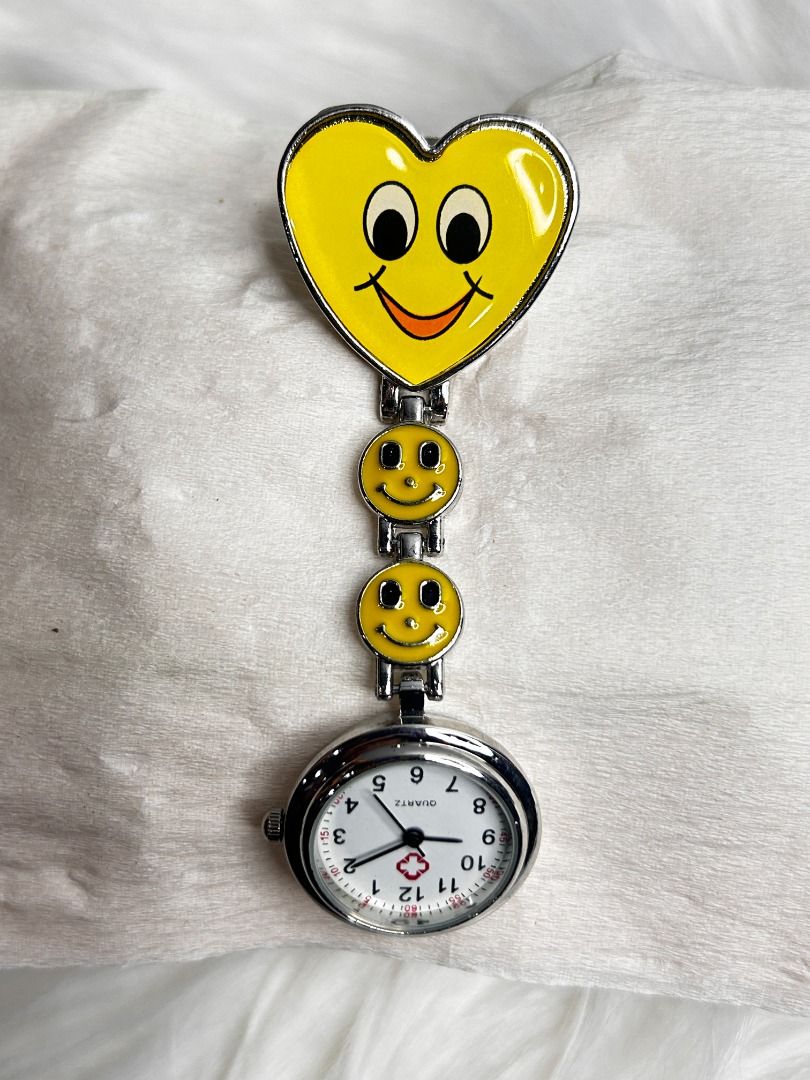 Smiley face fob store watch