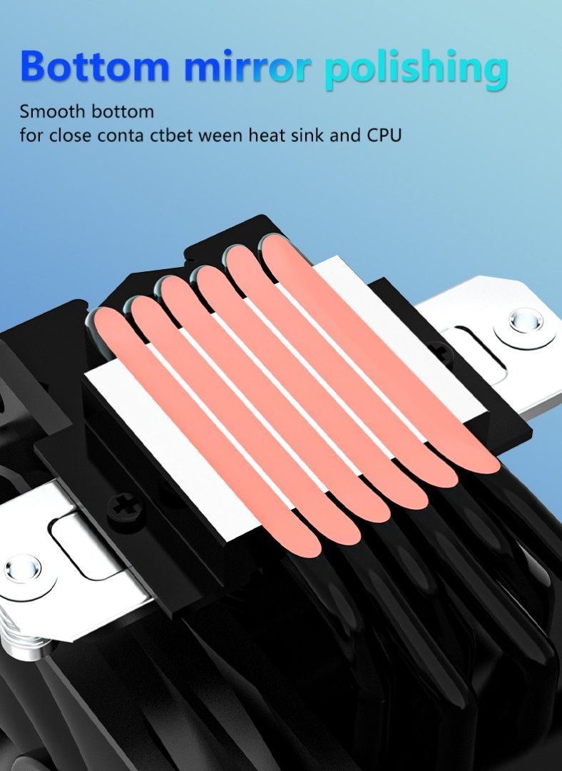 SNOWMAN MT6-V3 Newly Design 6 Heat Pipes CPU Desktop ID Cooler Radiator ...