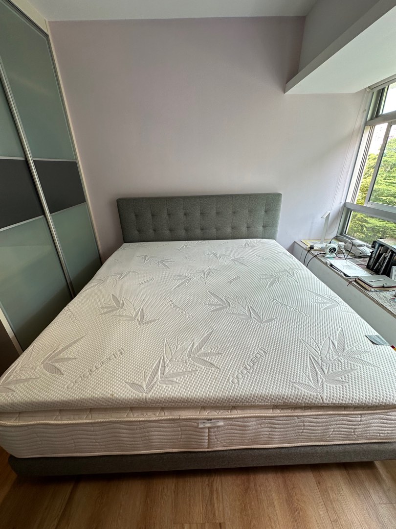 SoftSleep natural latex topper King Size, Furniture & Home Living