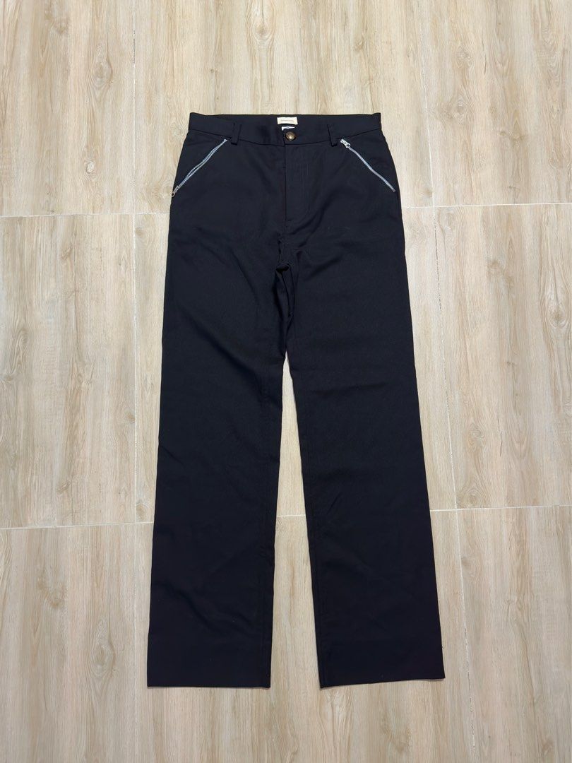 Stefan Cooke Black Zip Pocket Trousers