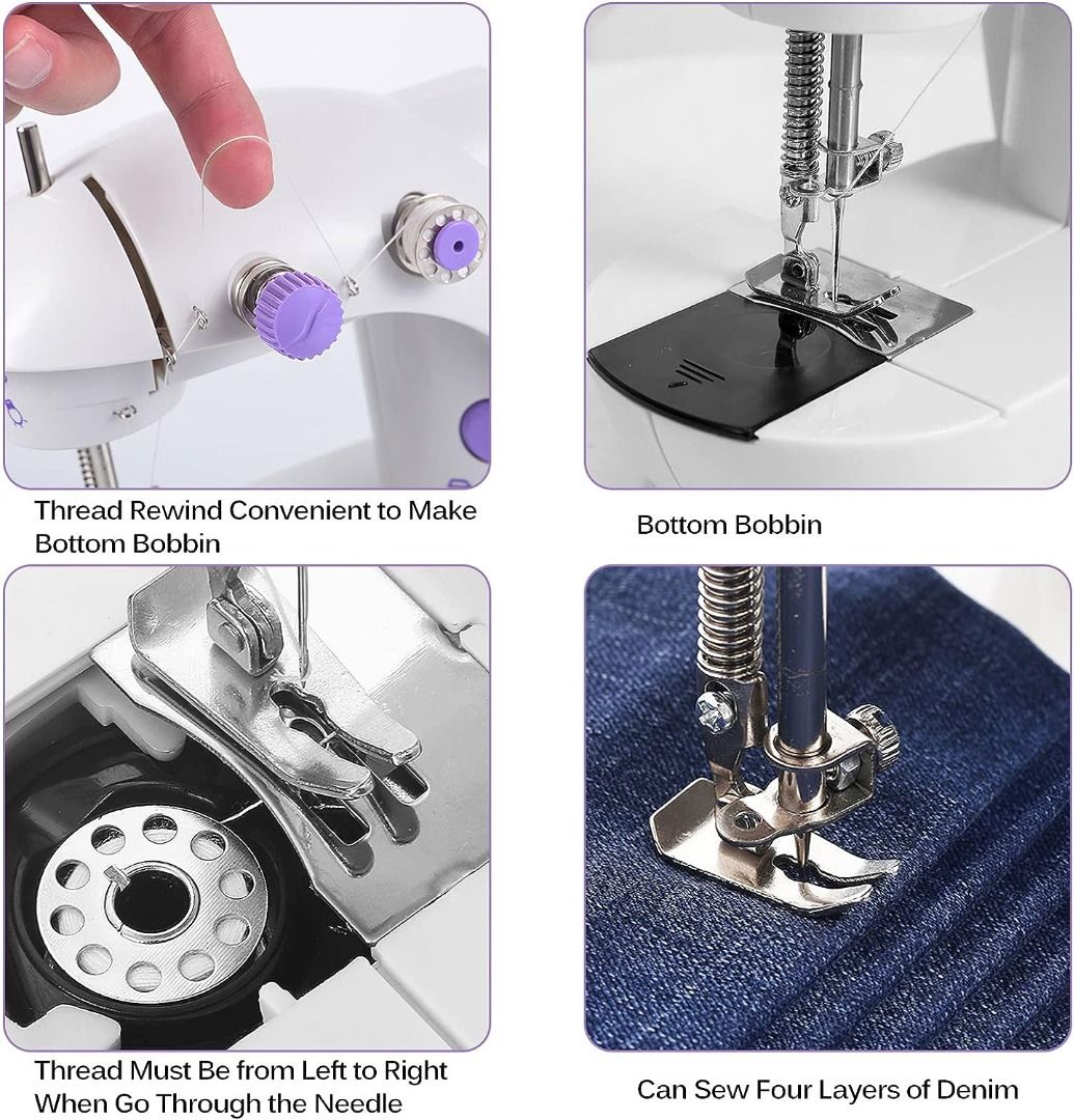 "[Stockist.SG] CMini Beginner's Electric Sewing Machine with Adjustable