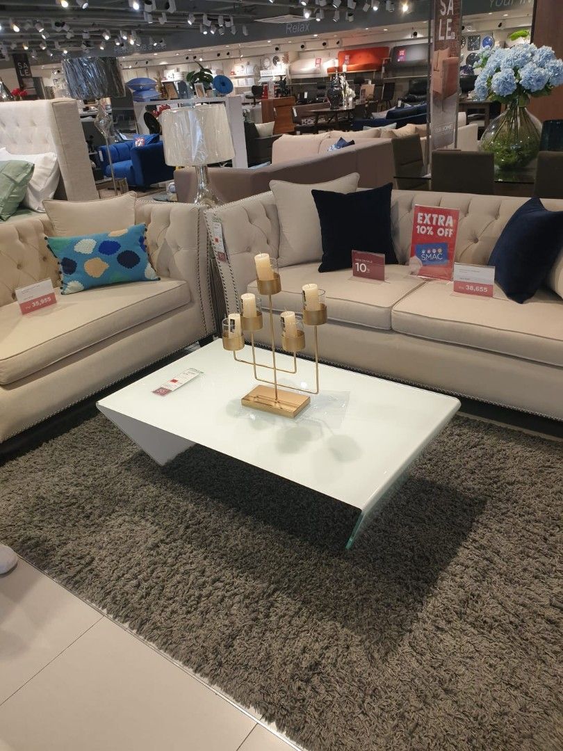 Stylish all glass center table, Furniture & Home Living, Furniture ...