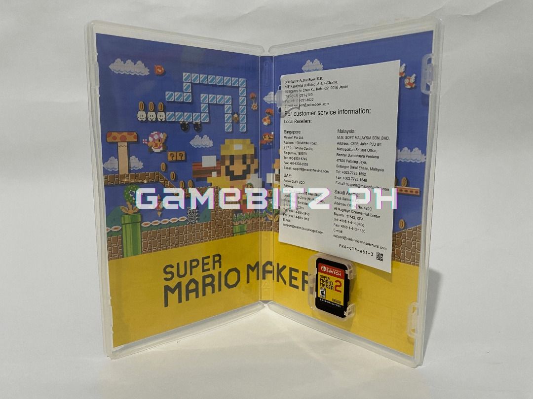 Super Mario Maker 2 Nintendo Switch Lite Oled Game (Category: Nintendo) located in Tarlac. Submitted by gamebitzph (Listing ID 1251735622, Image 3). Description: Super Mario Maker 2 for Nintendo Switch/Lite/Oled Pre-owned/Used The game cartridge has been tested and working location: Tarlac area shipping: J&T or LBC (payment first via gcash or bank account. buyer will shoulder the shipping fee) COD is also available Message us for any inquiries, m