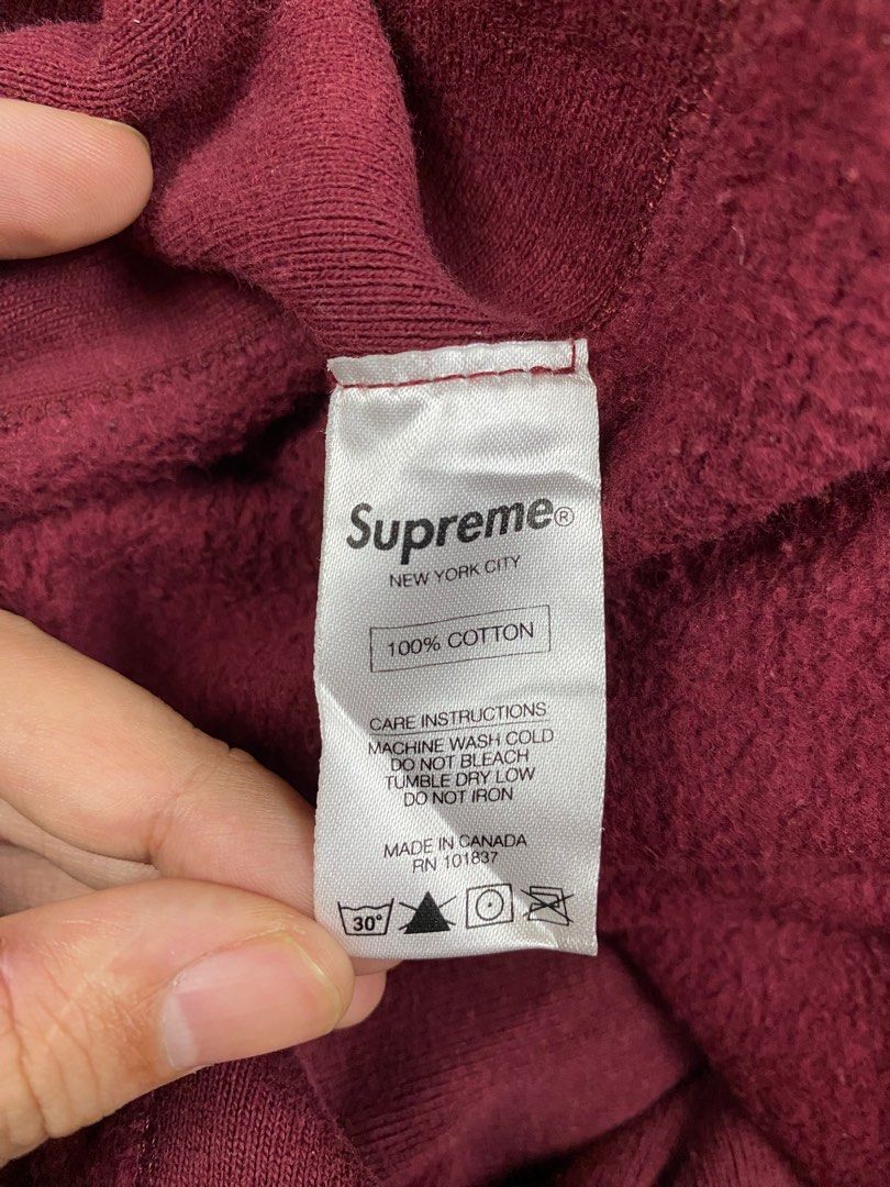 Supreme Supreme Arc Logo Crewneck Sweatshirt Burgundy Red