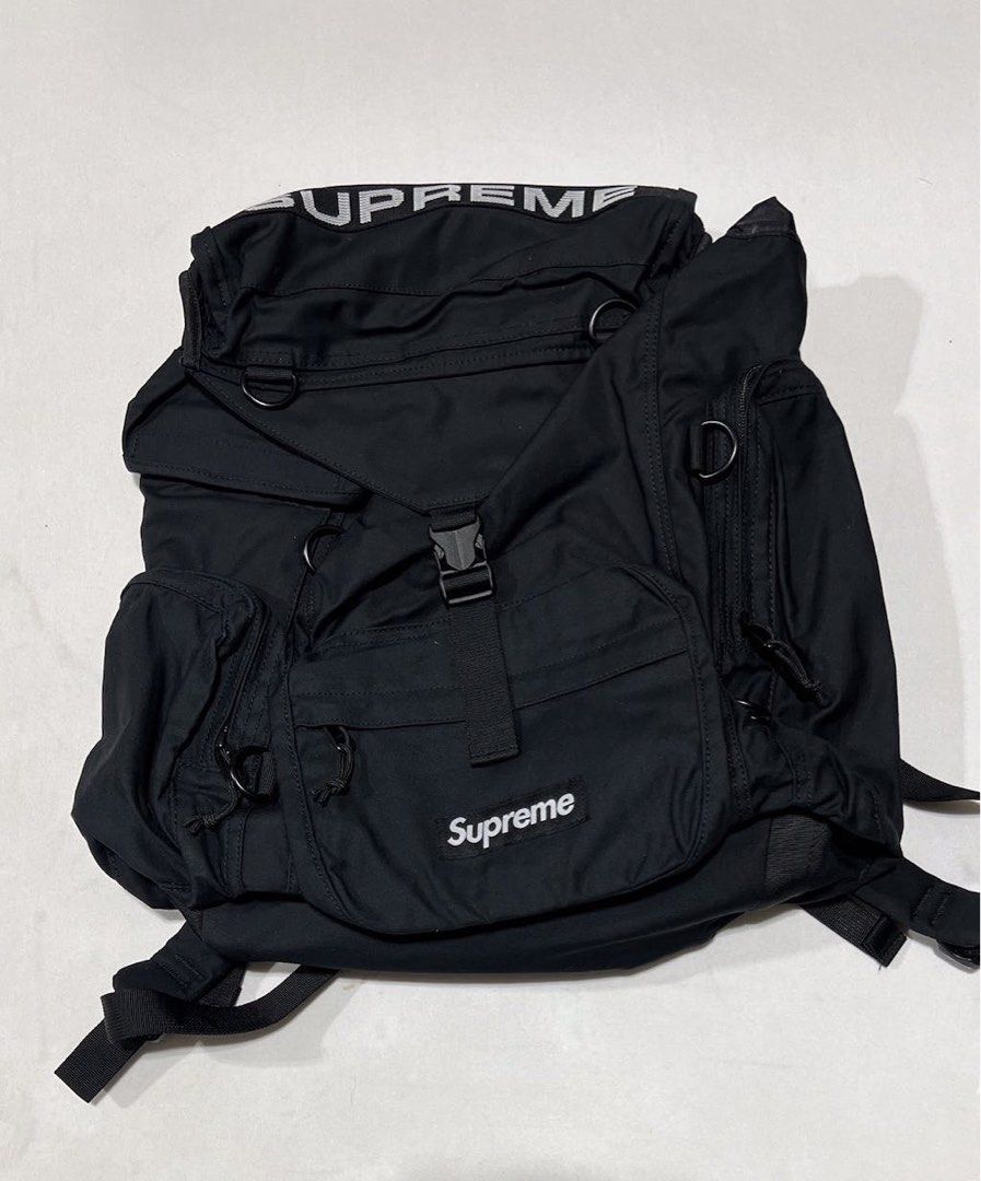 Supreme Field Backpack SS23 (black), 名牌, 手袋及銀包- Carousell