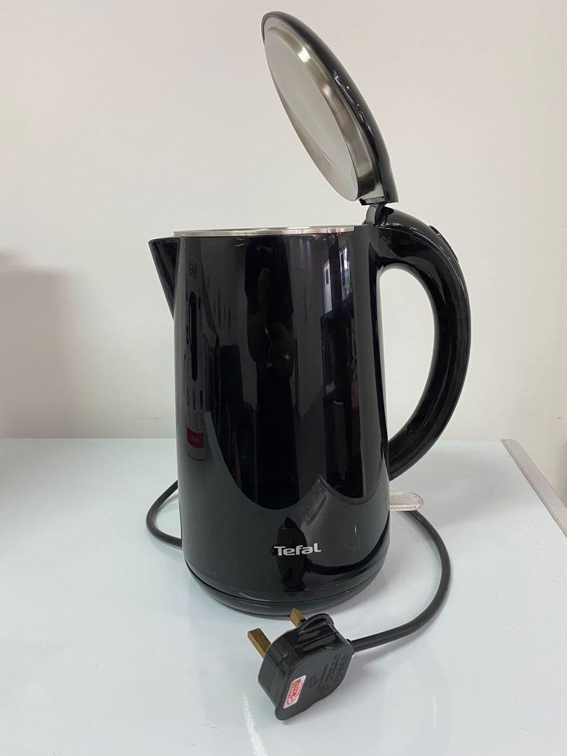 Tefal Kettle Safe Tea 1.7L (Black) KO2608, TV & Home Appliances