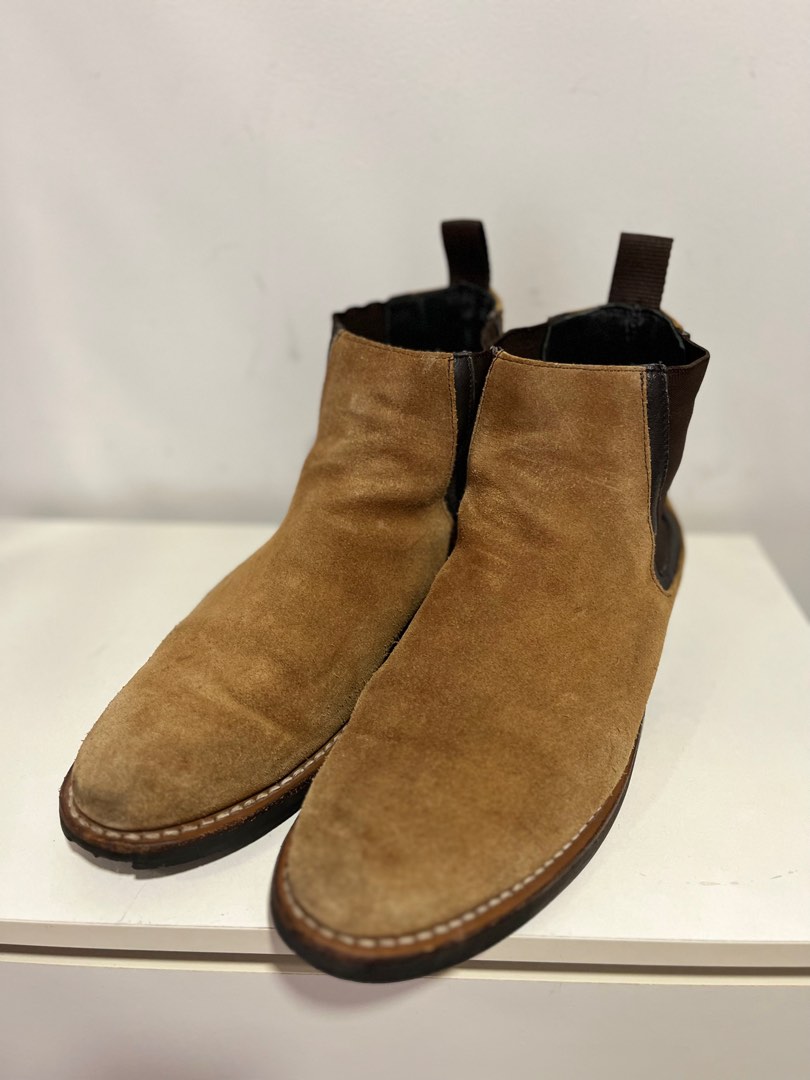 Men's Duke Chelsea Boot in Honey Tan Suede - Thursday Boot Company