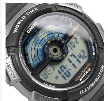 Casio world hotsell time black