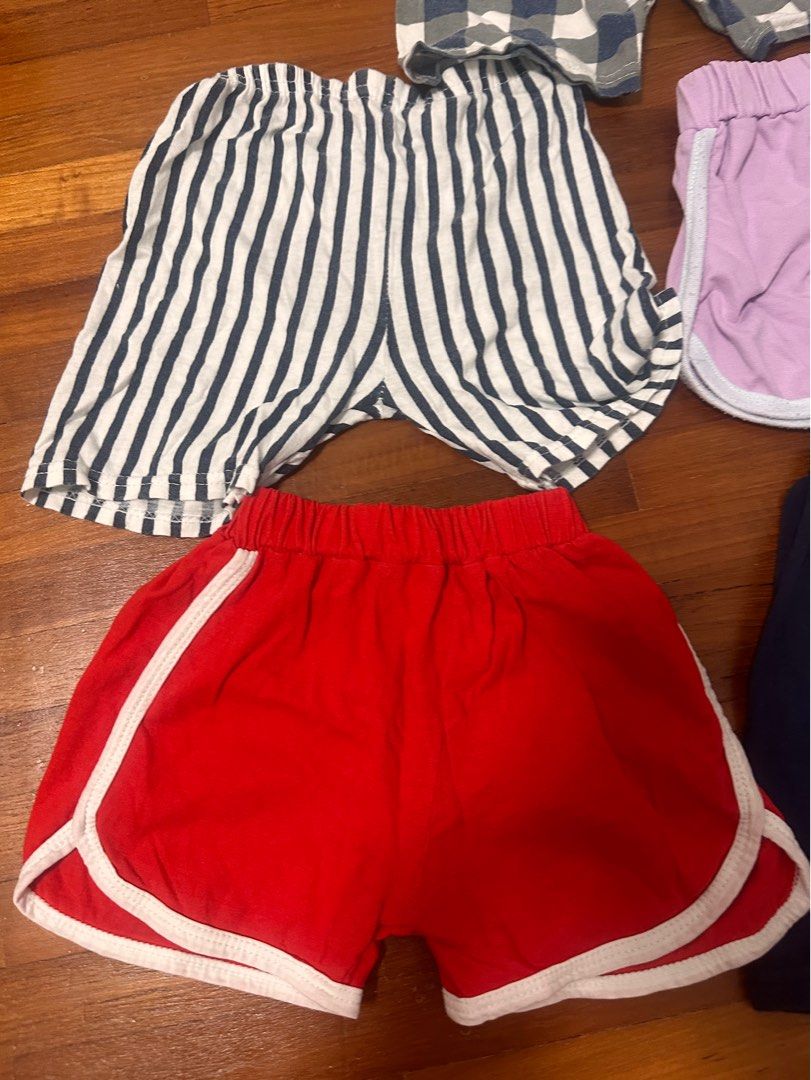 Red baby shorts shop