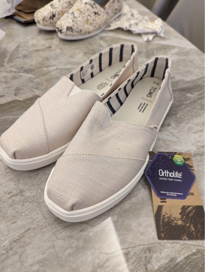 TOMS Classic Natural Heritage Canvas Cupsole Women s Fashion Footwear Flats on Carousell