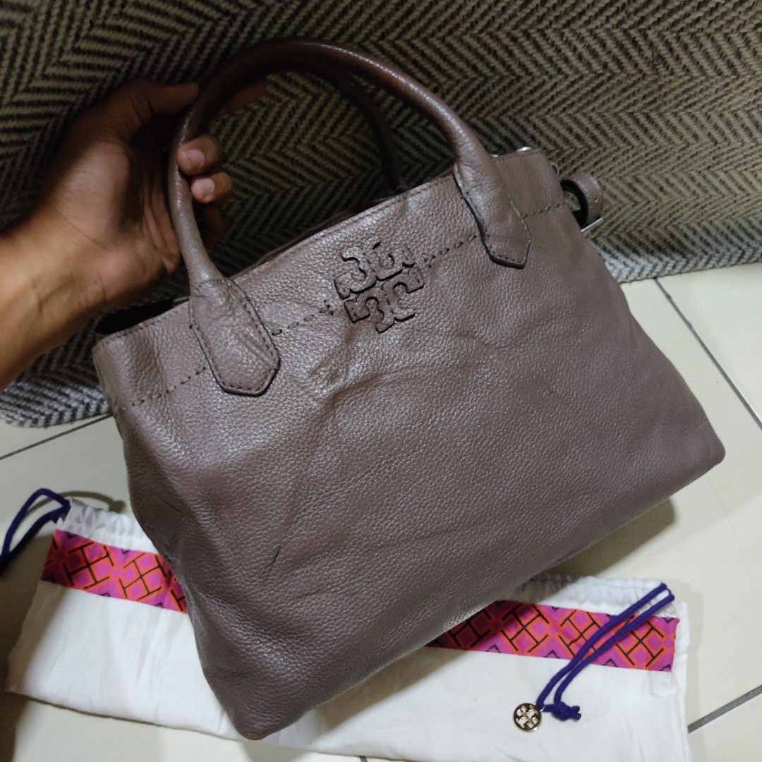 Mcgraw triple compartment hotsell satchel tory burch