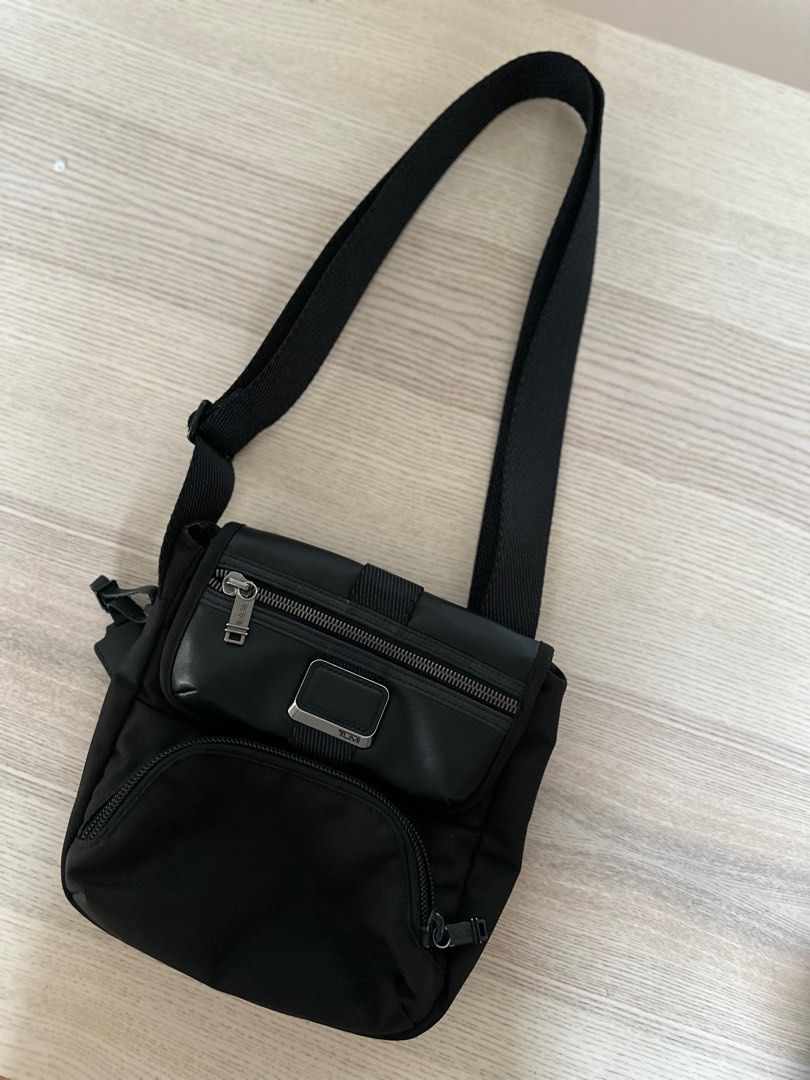 Tumi 100 Authentic Alpha Bravo Barton Crossbody Nylon Sling Bag