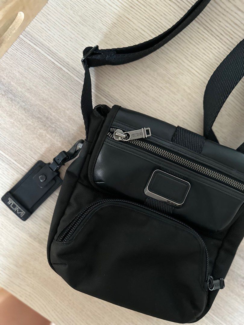 Tumi 100 Authentic Alpha Bravo Barton Crossbody Nylon Sling Bag Men