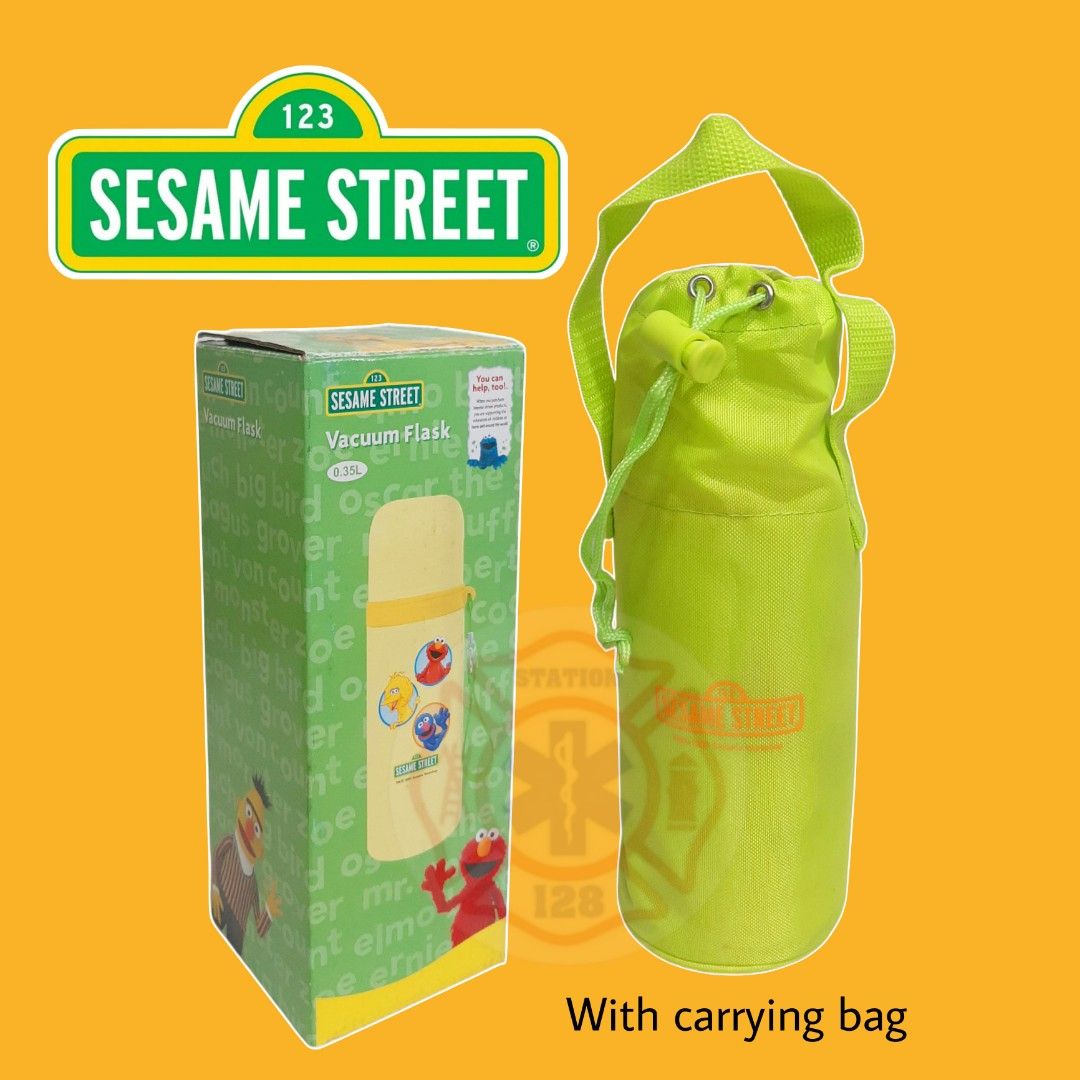 Vacuum Flask Stainless Steel (Category: Coffee & Tea Tableware) located in Quezon City. Submitted by artegiftshop (Listing ID 1251726535, Image 2). Description: Vacuum Flask Stainless Steel Sesame Street Description: Vacuum Flask 0.35L Take a break when you´re on the go. With this thermos you can always have coffee, tea or any of your hot or cold favorite drinks close at hand – on the train, in the car or on a nice walk outdoors. Features: Keeps 