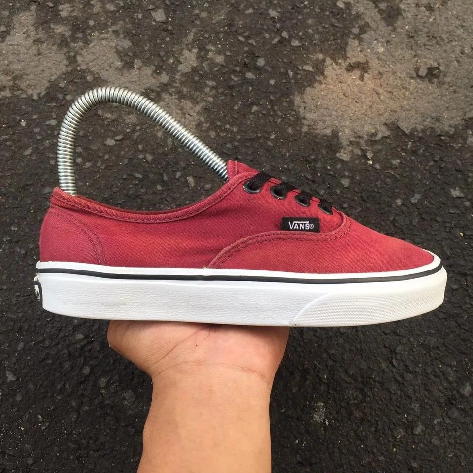 Vans authentic merah maroon original online