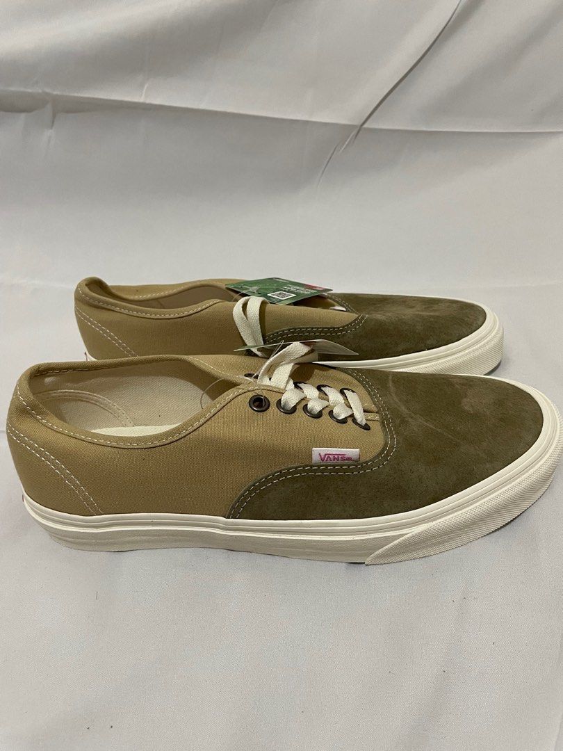 Vans Authentic Pig Suede US9 全新正品麂皮帆布拼接款奶茶色土色大地