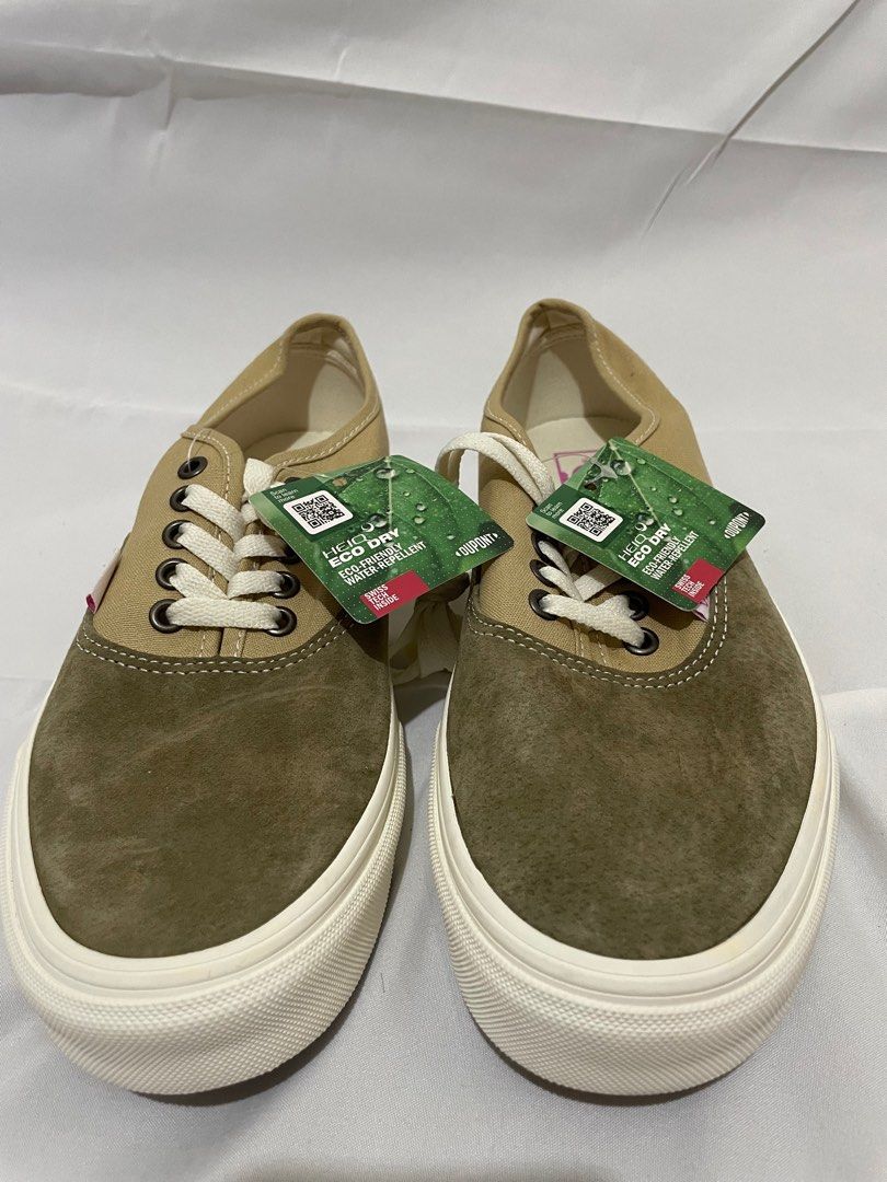 Vans Authentic Pig Suede US9 全新正品麂皮帆布拼接款奶茶色土色大地