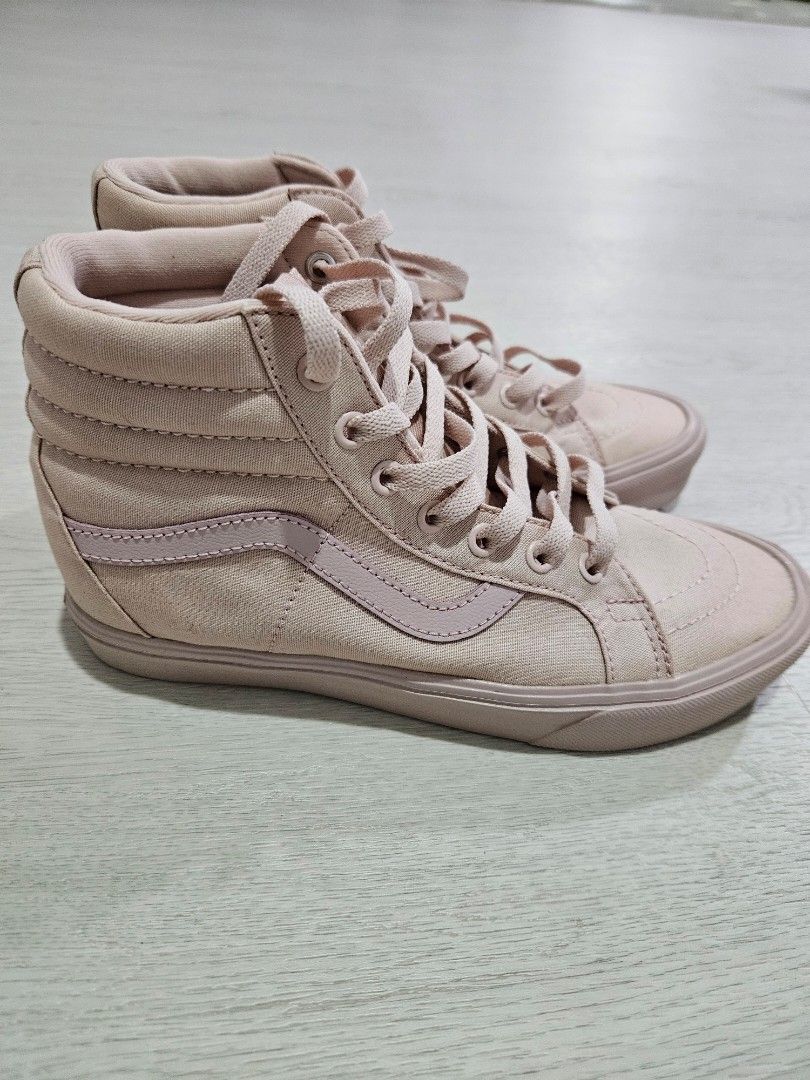 Blush vans sale high tops