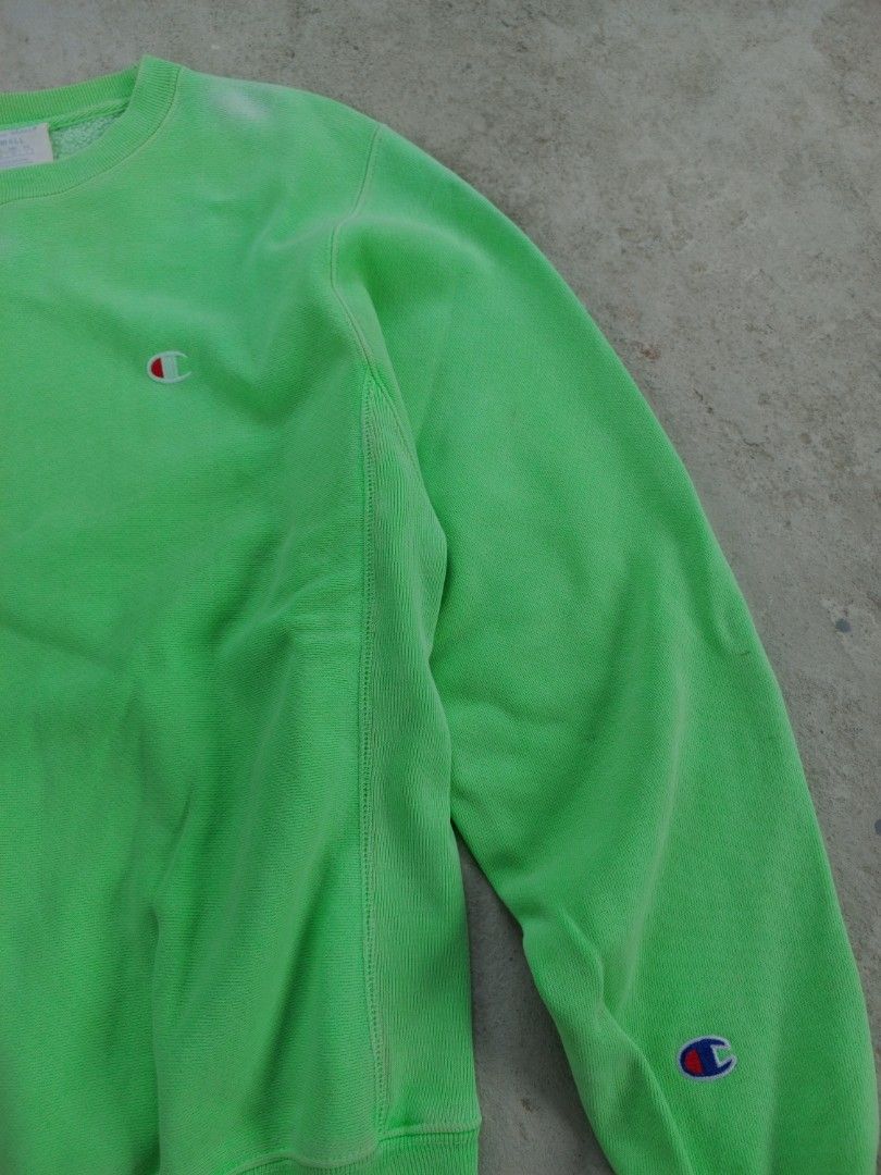 Light green on sale champion crewneck