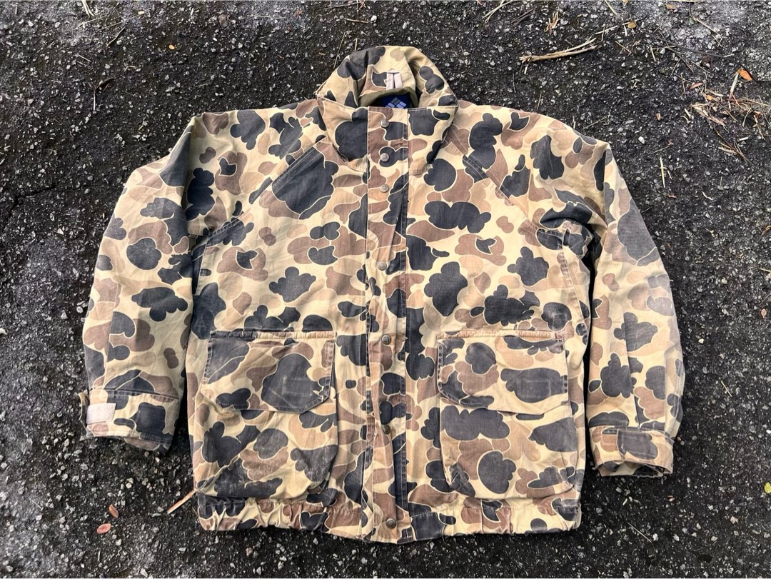 VINTAGE COLUMBIA CAMOUFLAGE USA 90s Men s Fashion Coats Jackets