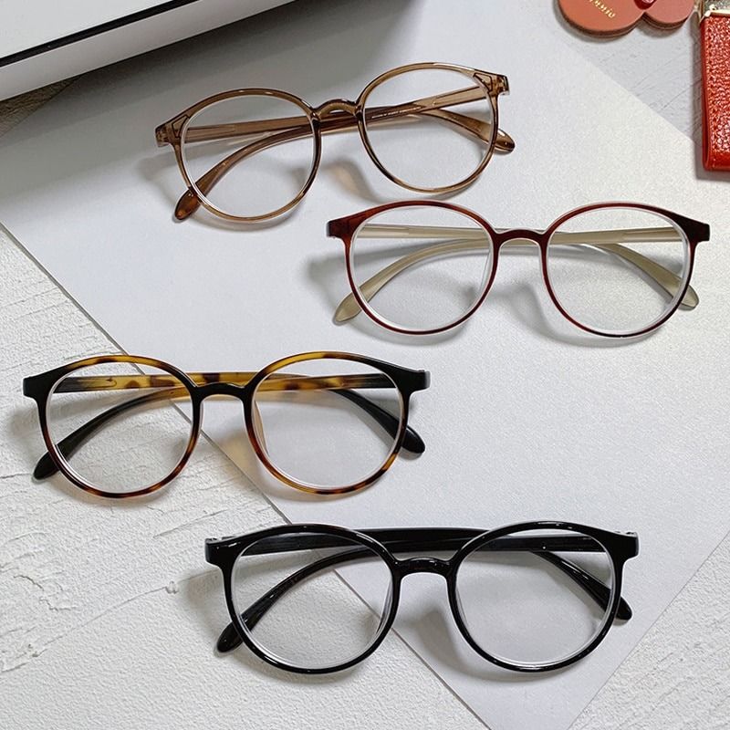 Vintage Round Glasses Woman Man Transparent Anti Blue Light Computer Eyewear Clear Lens Retro Big Eyeglass Carousell