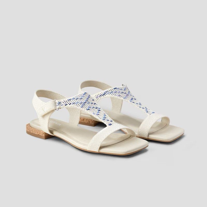 White mia sandals sale