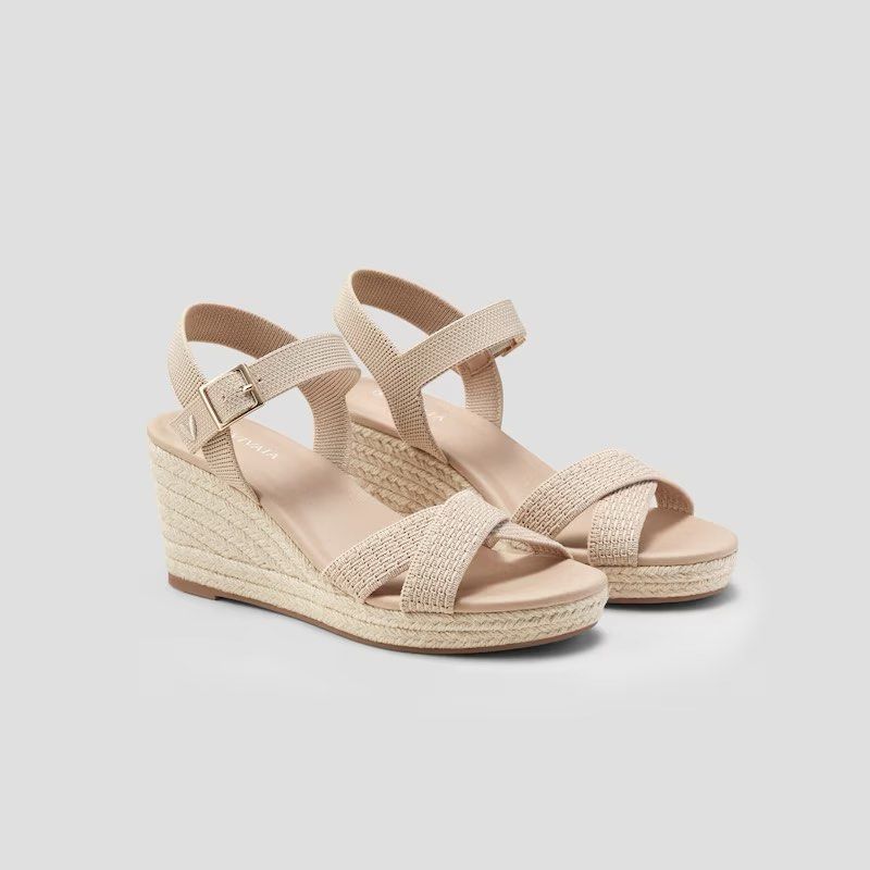 Vivaia Sally Sandals Wedges Nude size EU 38 Brand New