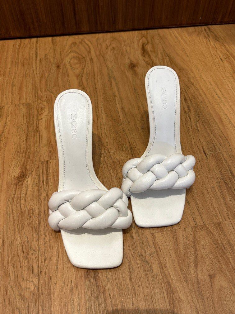 Mango deals white heels