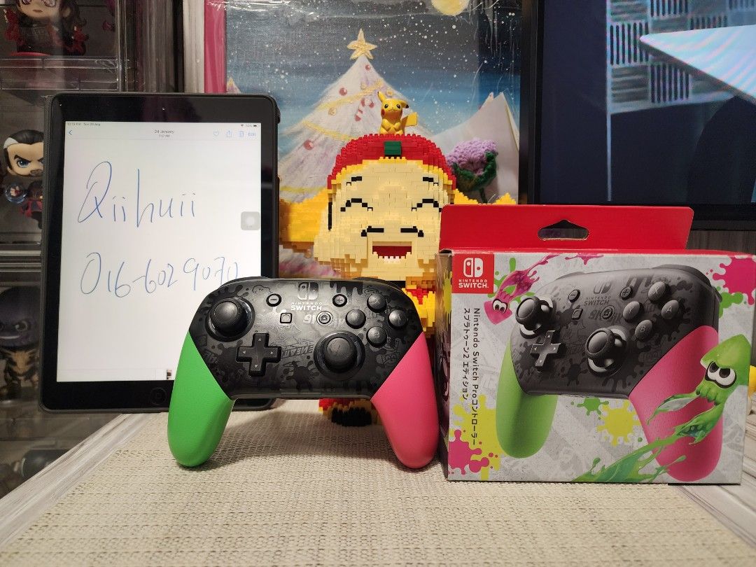 Nintendo switch pro controller splatoon discount edition