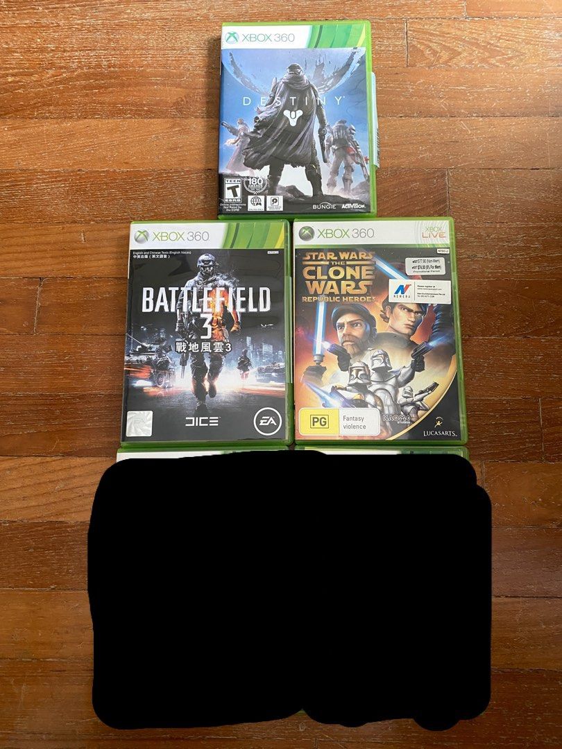 Xbox 360 Games DVD halo star wars fighting terminator gears of war  battlefield clone forza call