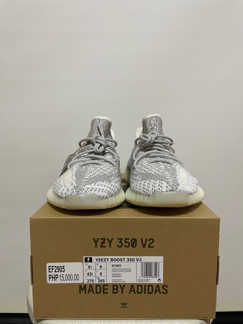 Yeezy 350 V2 Static Size 9.5 US Men s Fashion Footwear Sneakers on Carousell