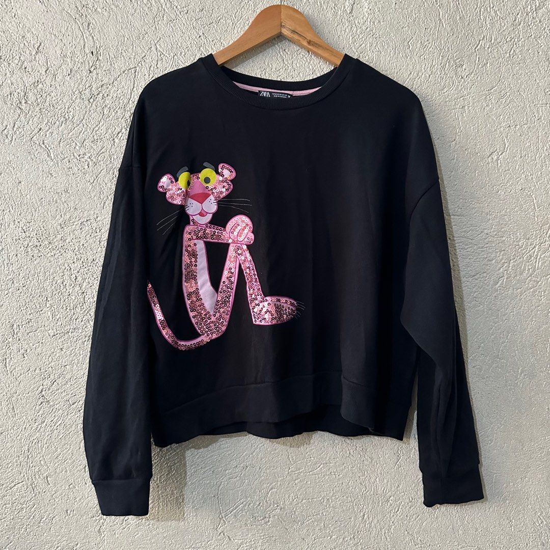Zara Pink Panther Women s Fashion Coats Jackets and Outerwear on Carousell