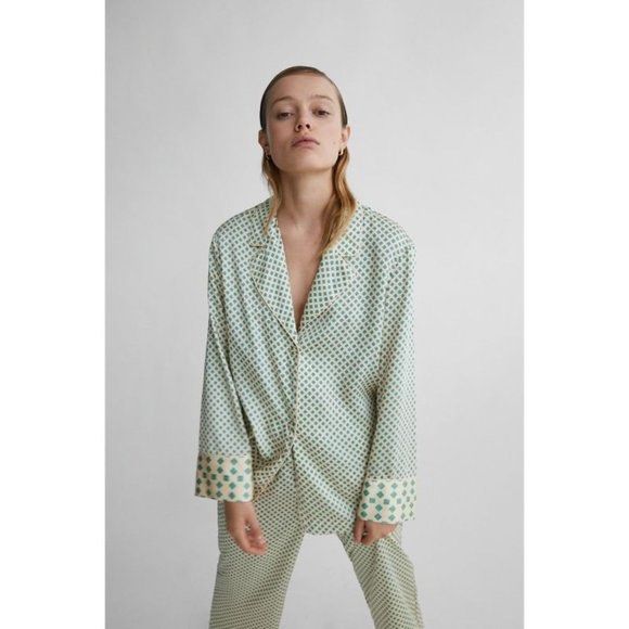 Zara satin pyjamas sales