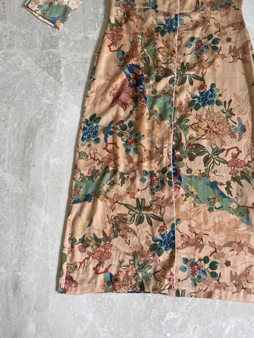 Japanese print dress zara clearance
