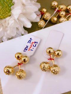 18k JAPAN gold deroscas earings