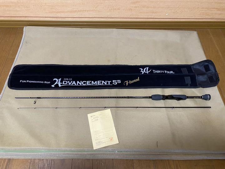 34/thirty four FPR 55 F tuned Ajing rod, Sports Equipment, Fishing on  Carousell