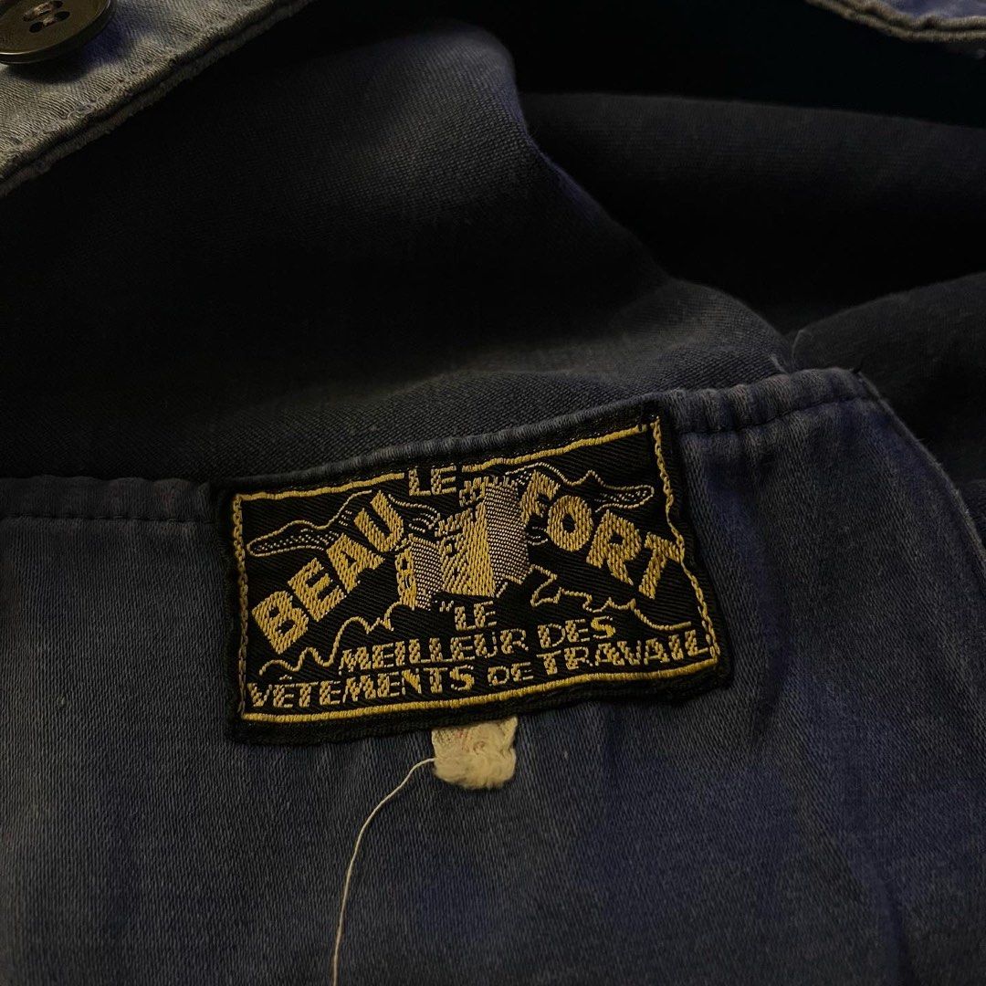 原版40-50年代40-50s Moleskin French Worker jacket 法工古著vintage