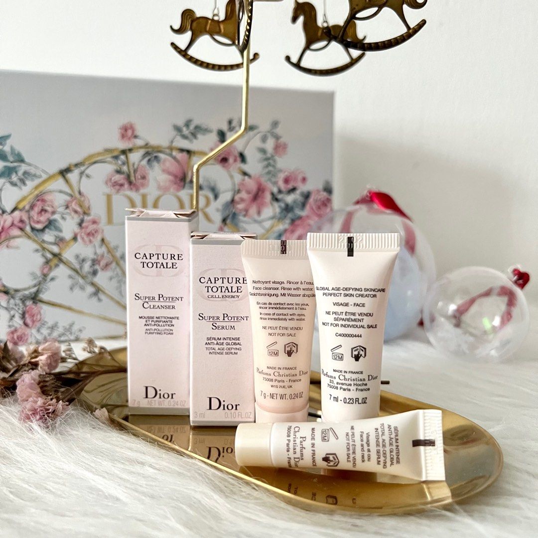 3pcs DIOR Capture Totale Cleanser Serum Dreamskin Travel Set