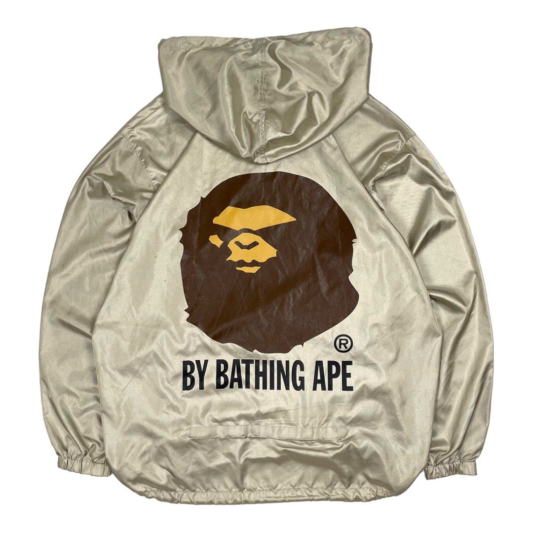Gold online bape windbreaker