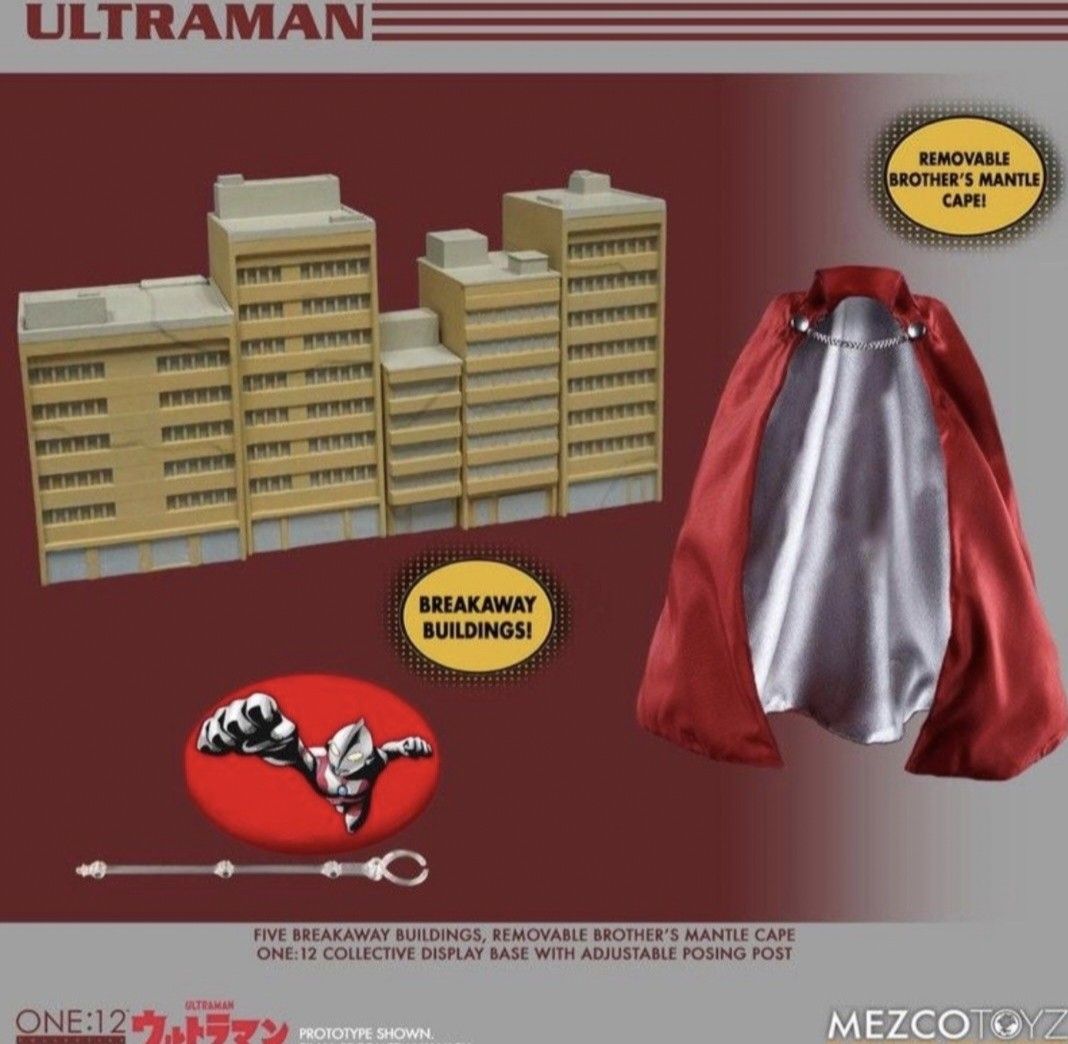 全新正版Mezco Toyz1/12 Ultraman咸蛋超人吉田ONE:12 可動Action