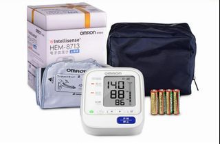 全新 歐姆龍 Omron HEM-8713 家用電子血壓計 上臂式 精準檢測