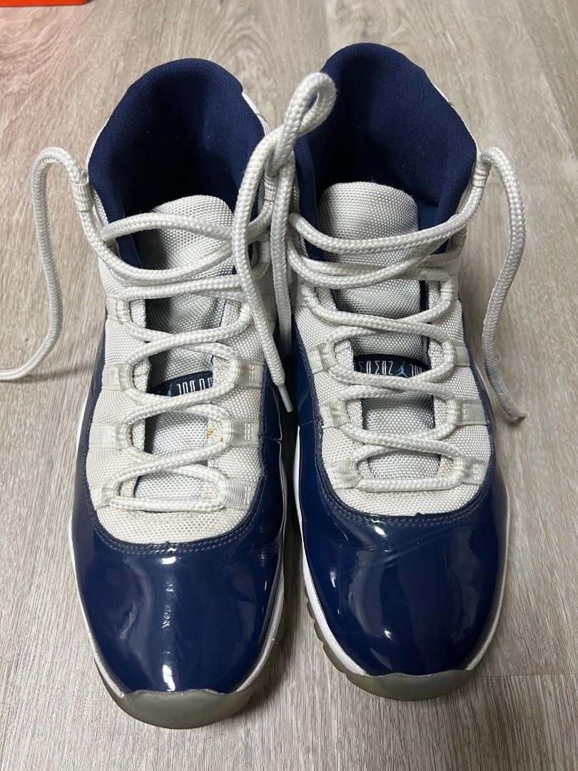 二手鞋 Air Jordan 11 Retro WIN LIKE 82 北卡藍 藍白 喬丹 AJ11 籃球鞋 運動鞋 US10 378037-123