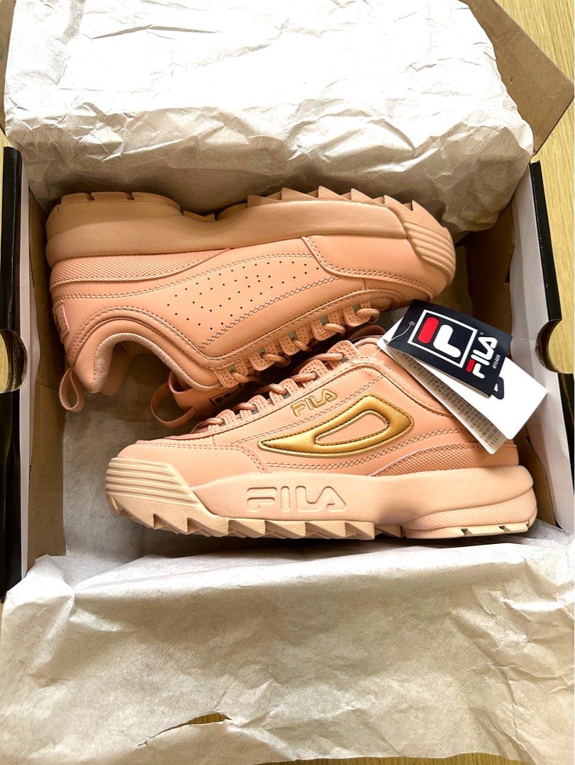 Womens fila disruptor on sale ii rose athletic shoe