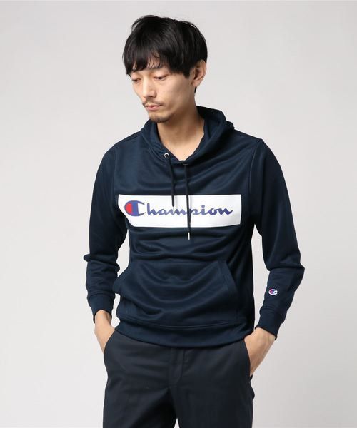 日版Champion Big Box Logo Hoodie 速乾款健身訓練運動連帽衫連帽衛衣