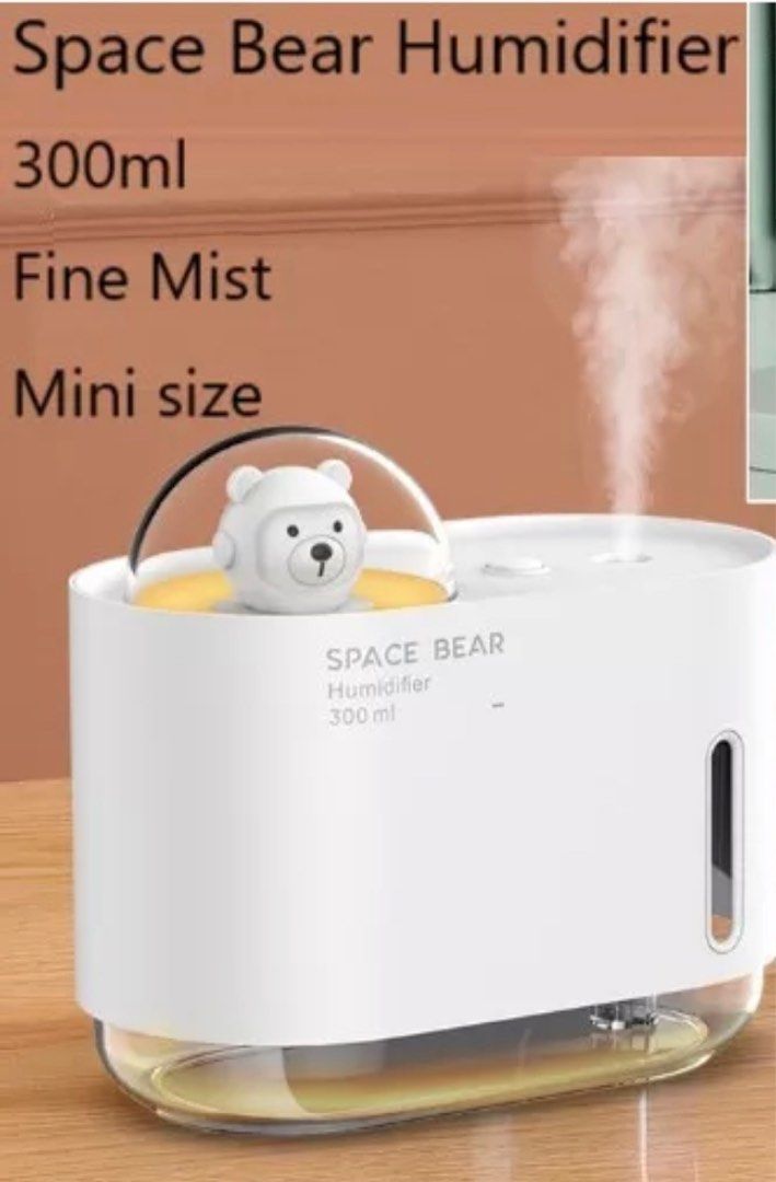 [ GREEN ] BEAR FIGURINE HUMIDIFIER, Furniture & Home Living, Home ...
