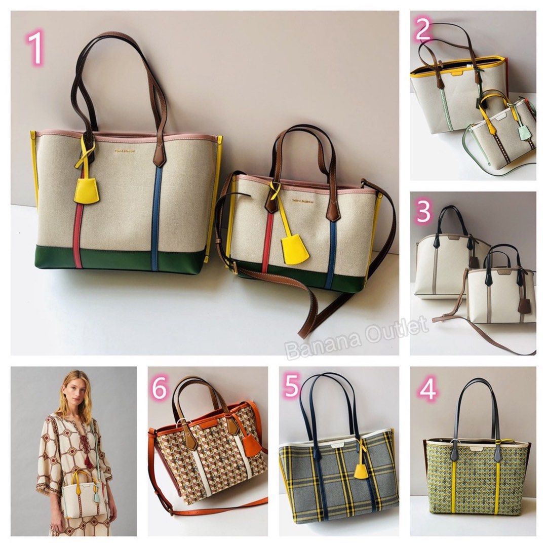 Tory burch colorblock tote discount